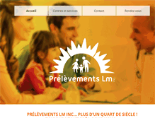 Tablet Screenshot of prelevementslm.com